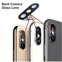 Dla Apple iPhone X XS Max XR 8 7 7P 6s 6S Plus 6P 6 wymiana tylna szklana tylna część obiektywu aparatu i 3m klej 1